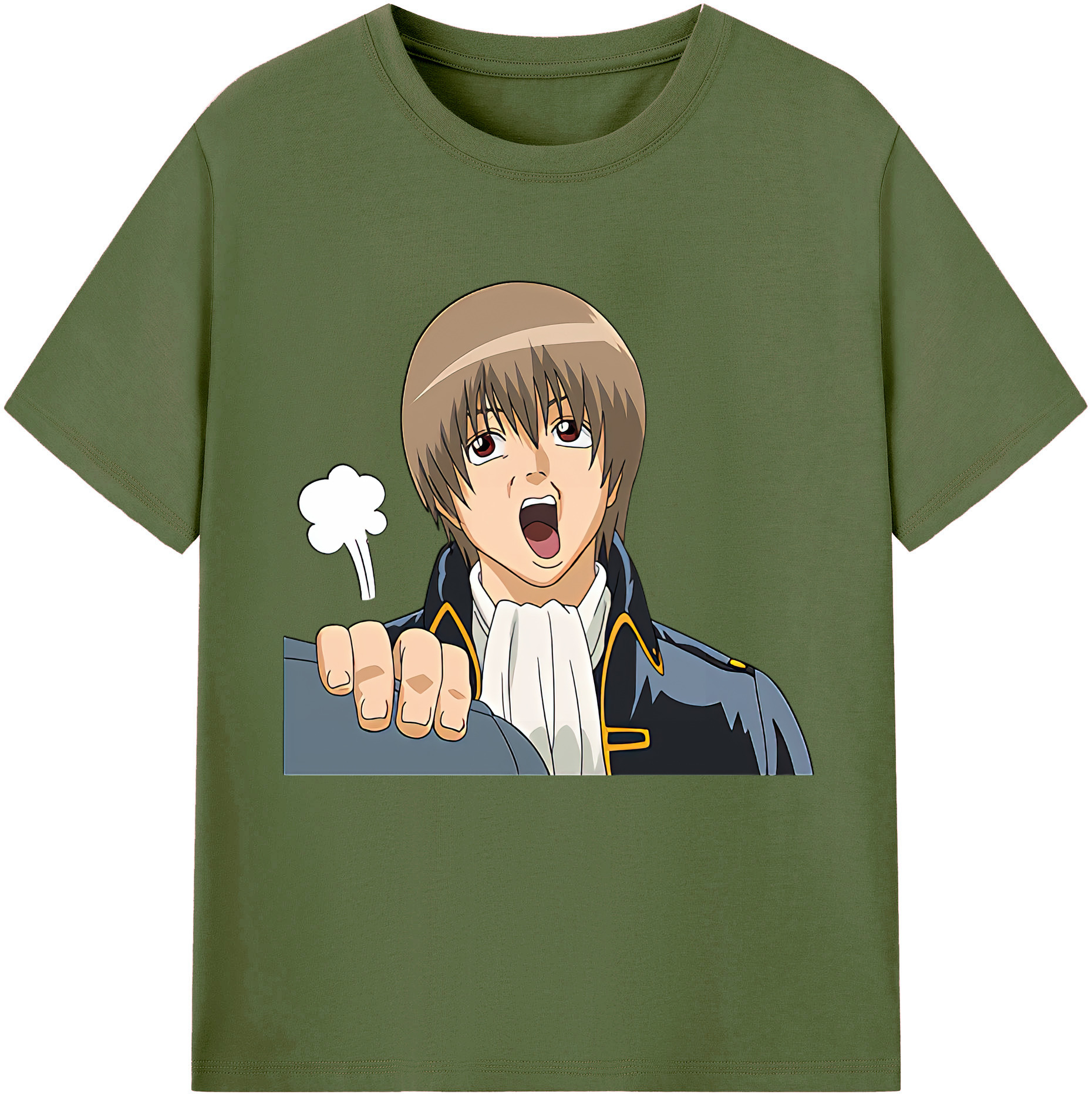 （画像用） ぎんたま 坂田銀時（さかたぎんとき） 神楽 志村新八（しむら しんぱち） GINTAMA Sakata Gintoki Kagura Shimura Shinpachi 綿100％半袖Tシャツ（フロントプリント）